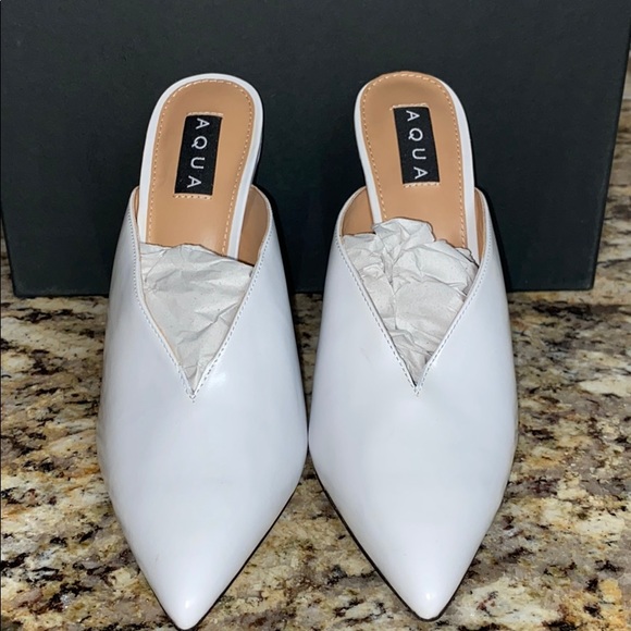 Aqua Shoes - Aqua size 8 brand new leather mules